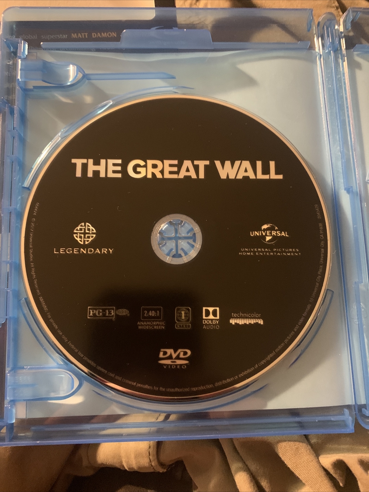 The Great Wall (Blu-ray, 2017)