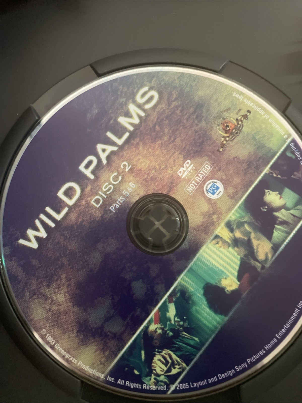 Wild Palms (DVD 2005 2-Disc ) RARE JAMES BELUSHI 1993 CRIME TV MINI SERIES OOP