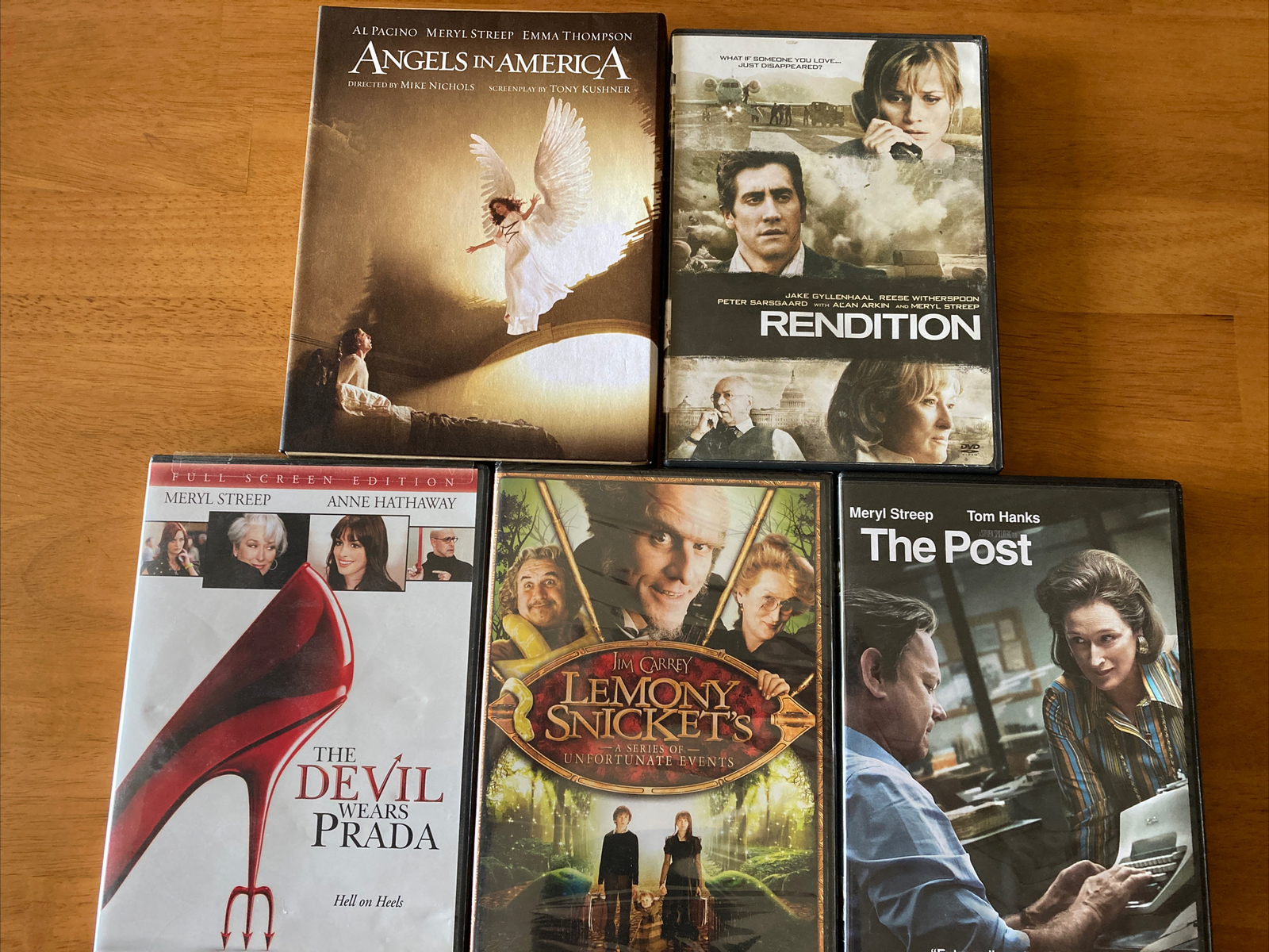 Meryl Streep Dvd Lot (5) Post Rendition Angels In America Devil Wears Prada