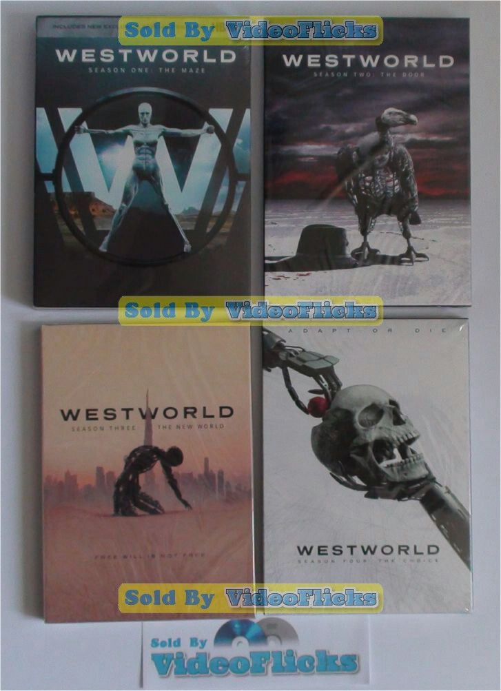 Westworld The Complete Seasons 1-4 Series DVD 12-Disc Set New Sealed
