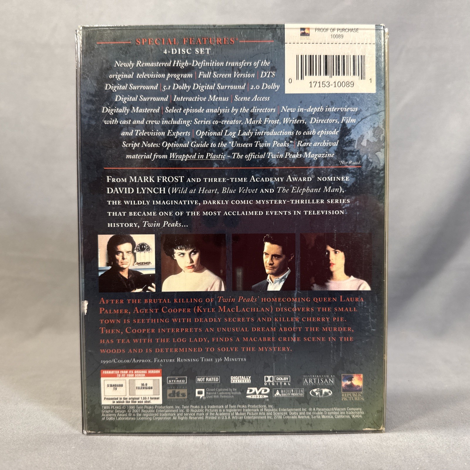 Twin Peaks – The Complete First Season (DVD, 2001, 4-Disc Set, Special Edition)
