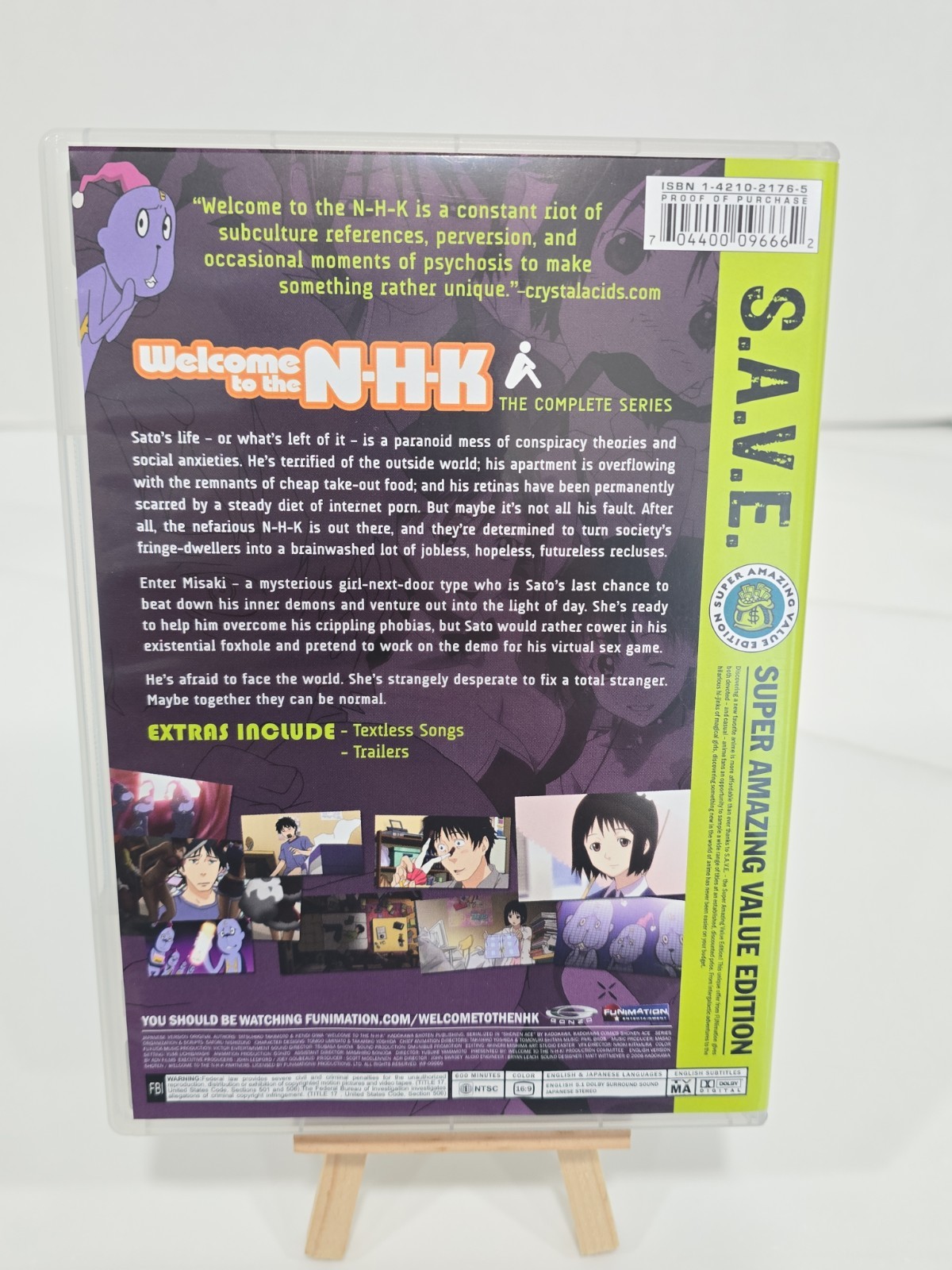 Welcome to the NHK Complete Series 3 DVD Set S.A.V.E. Funimation MISSING DISC 1