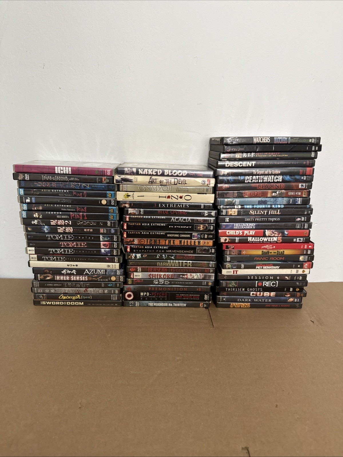 ULTIMATE CULT HORROR DVD LOT Of 60+ Movies! Japanese Korean And U.S.