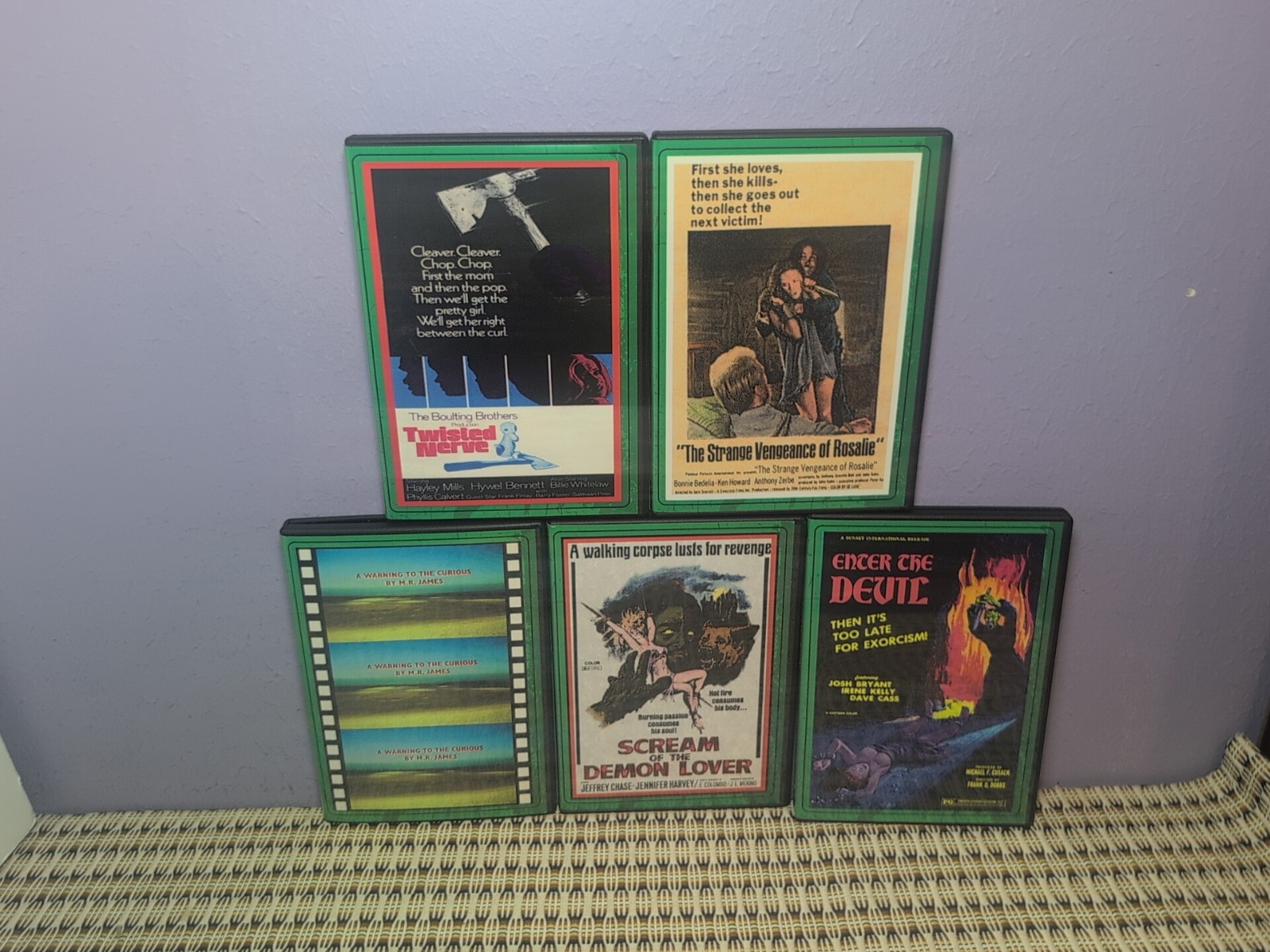 DVD Lot Of 5 Sinister Cinema Horror Movies. Twisted Nerve, Enter The Devil, +++
