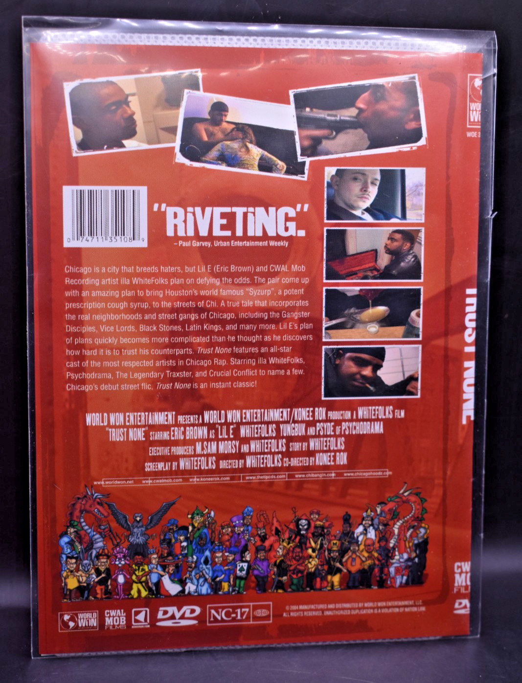 Trust None Rated NC-17 Chicago Gangsta Movie (Wicked Entertainment 2004) RARE!!!