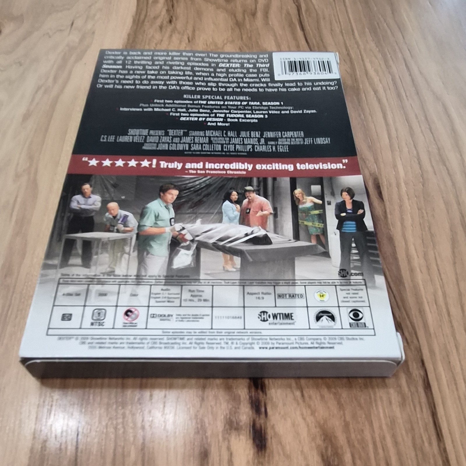 Dexter: The Third Season DVD Box Set 4-Disc Showtime Ent. Interviews