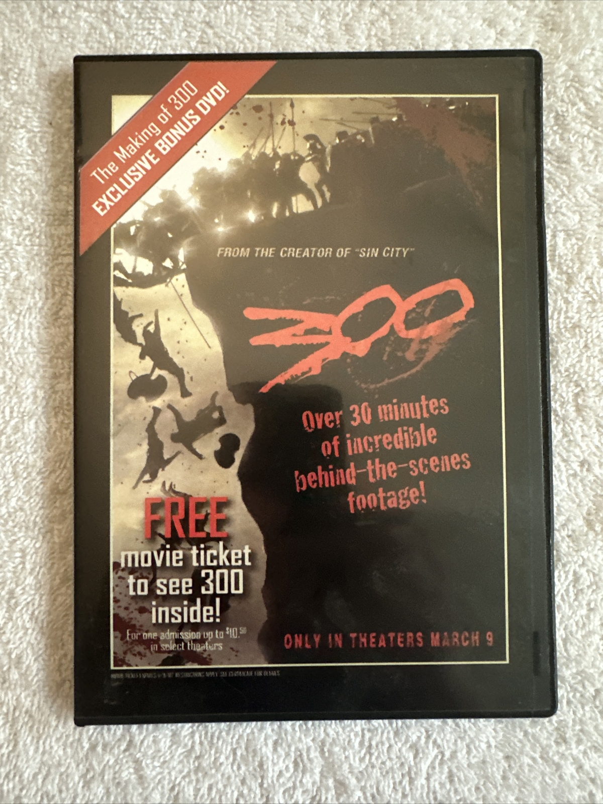 The Making of 300 Exclusive Limited Edition Bonus DVD Zack Snyder Frank Miller