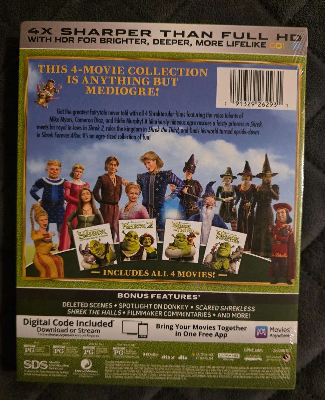 Shrek 4-Movie Collection (Ultra HD) BRAND NEW