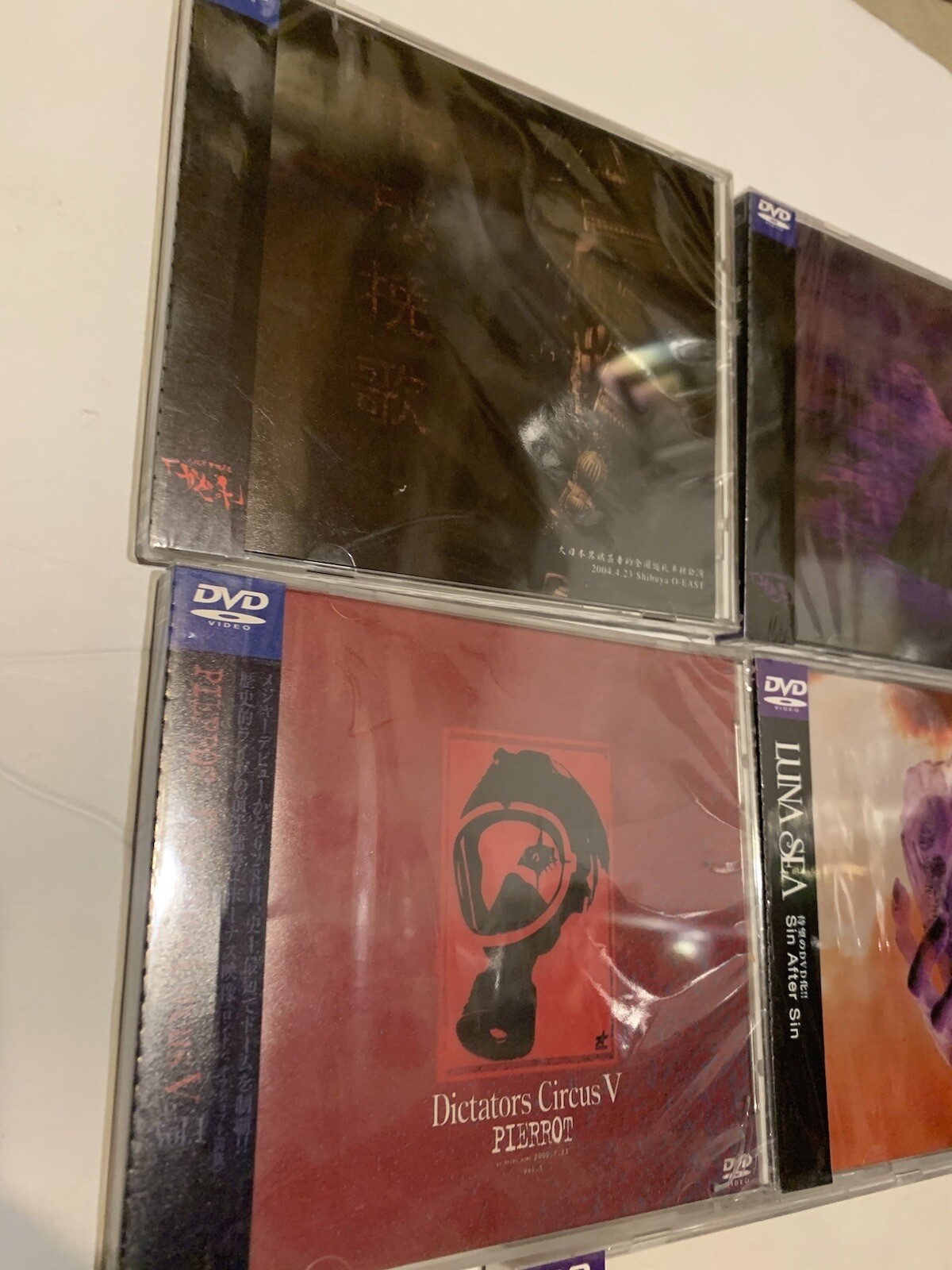 Pierrot Madara Shibuya Luna Sea Lot Set DVD Jrock Metal Concert Videos