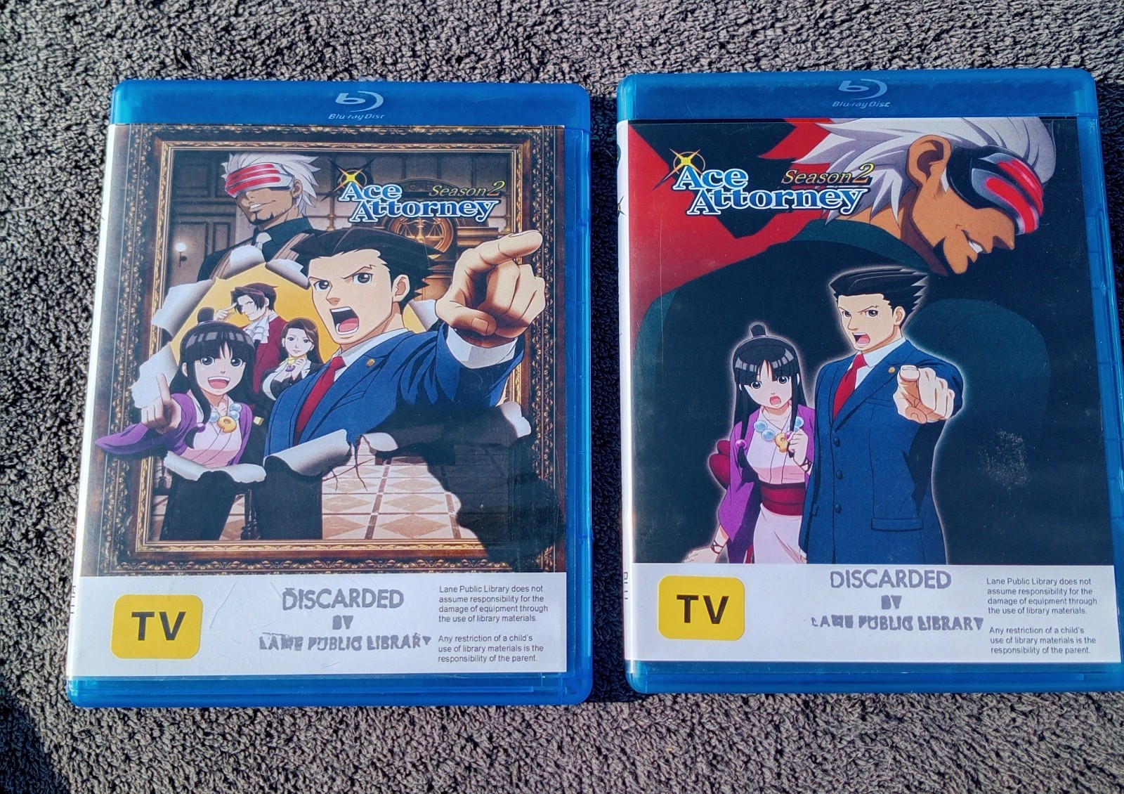 Ace Attorney: Complete Season 2 Blu Ray (Eps 1-12 + 13-23) Ex-Library Good Cnd