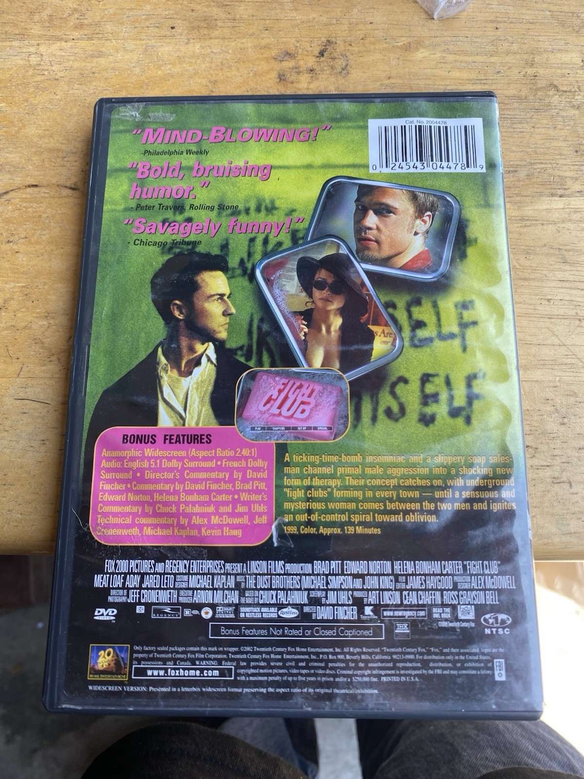 Fight Club (DVD, 1999)