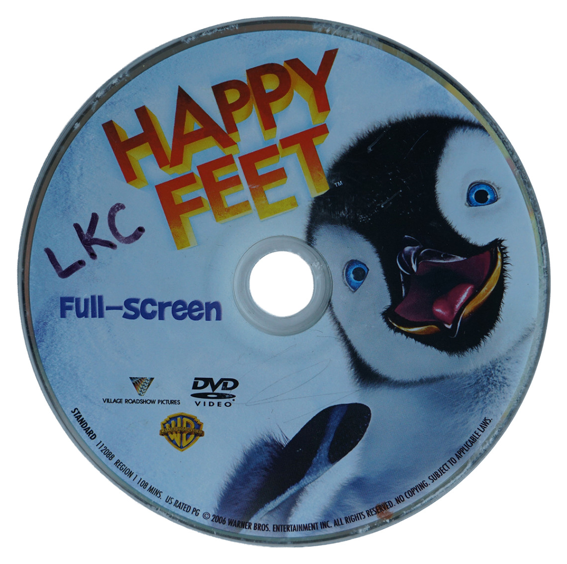 HAPPY FEET DVD 2006 Full-Screen George Miller Elijah Wood Robin Williams Film