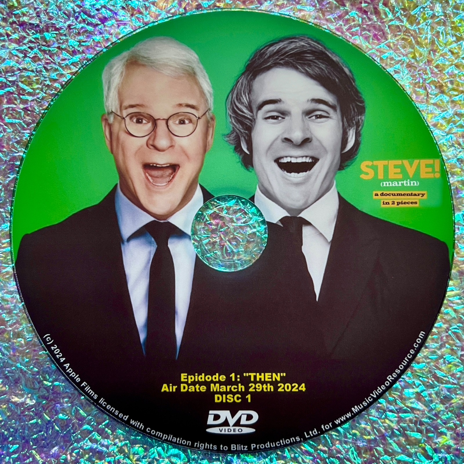 STEVE! (martin) a documentary in 2 pieces 2024 2 DVD Set Steve Martin Jerry Sien