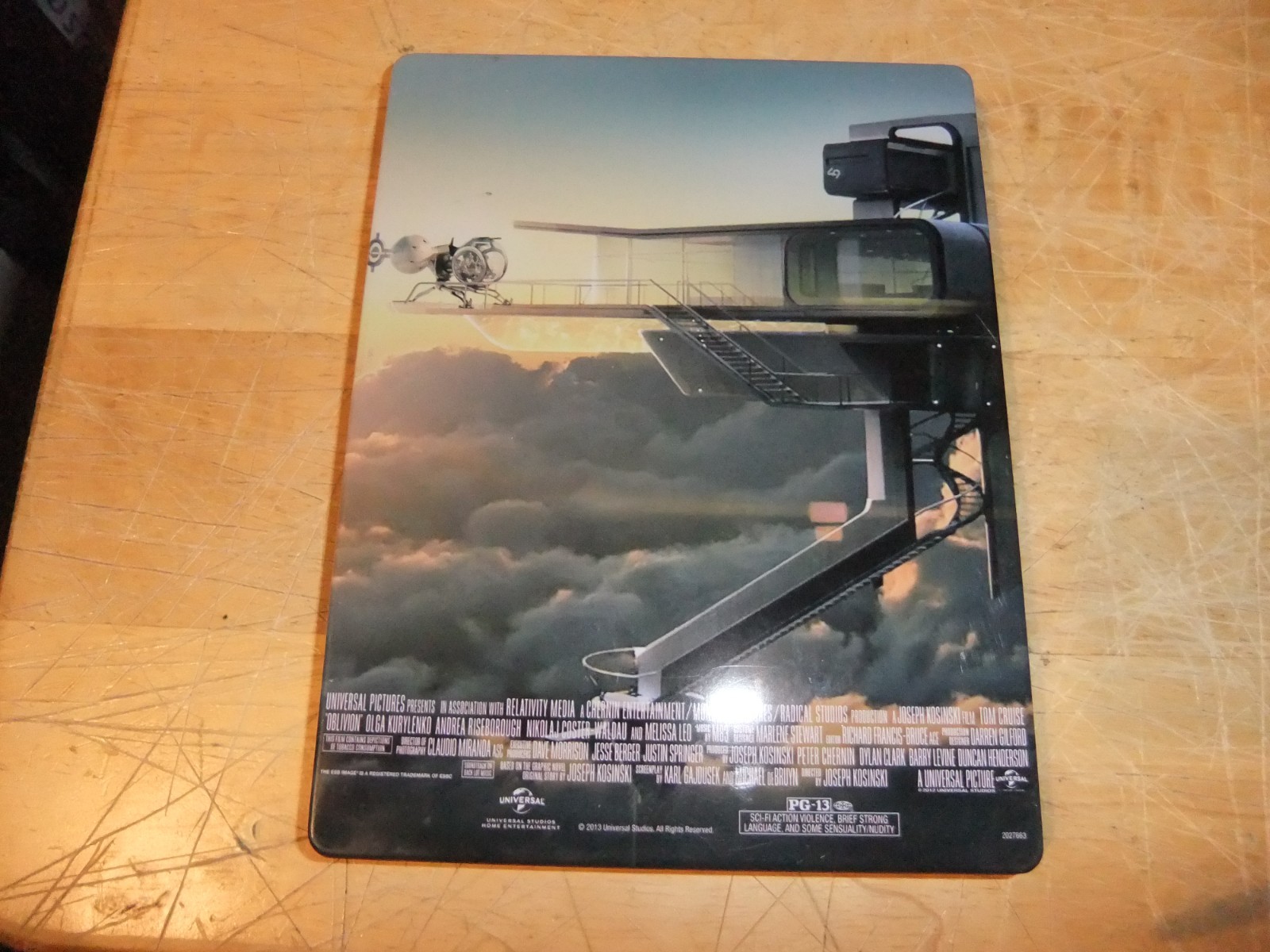 2013 Oblivion Steelbook Blu-ray DVD MOVIE Tom Cruise Sci Fi APOCALYPSE MINT COND