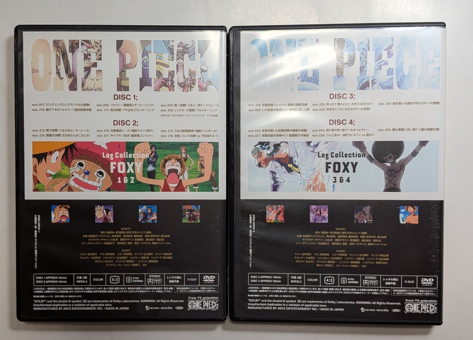 ONE PIECE Log Collection FOXY Eiichiro Oda Japanese Anime DVD