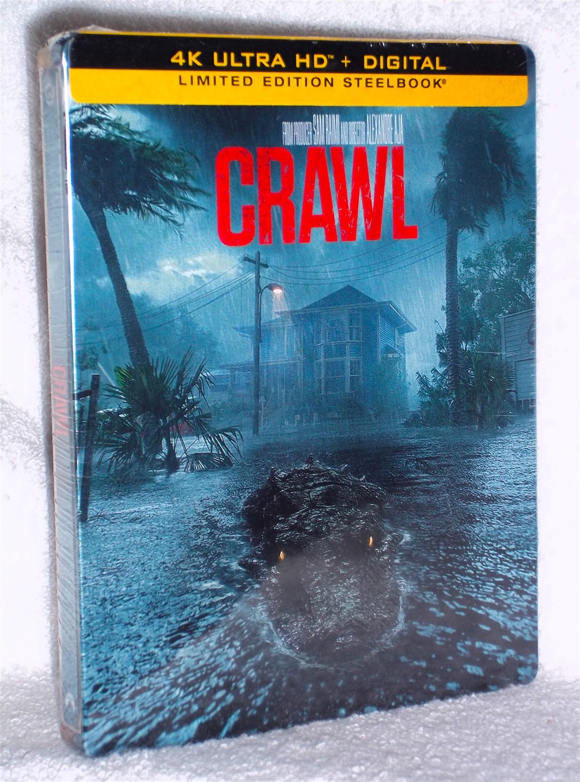 Crawl (4K/Blu-ray, 2026 STEELBOOK) NEW alligator horror thriller Kaya Scodelario