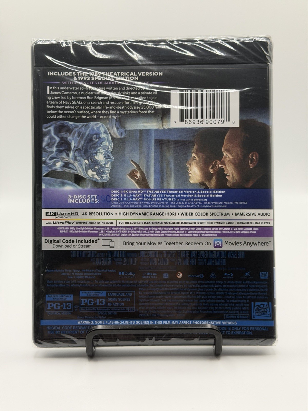 The Abyss (4K / Blu-ray + Digital) NEW SLIPCOVER INCLUDED