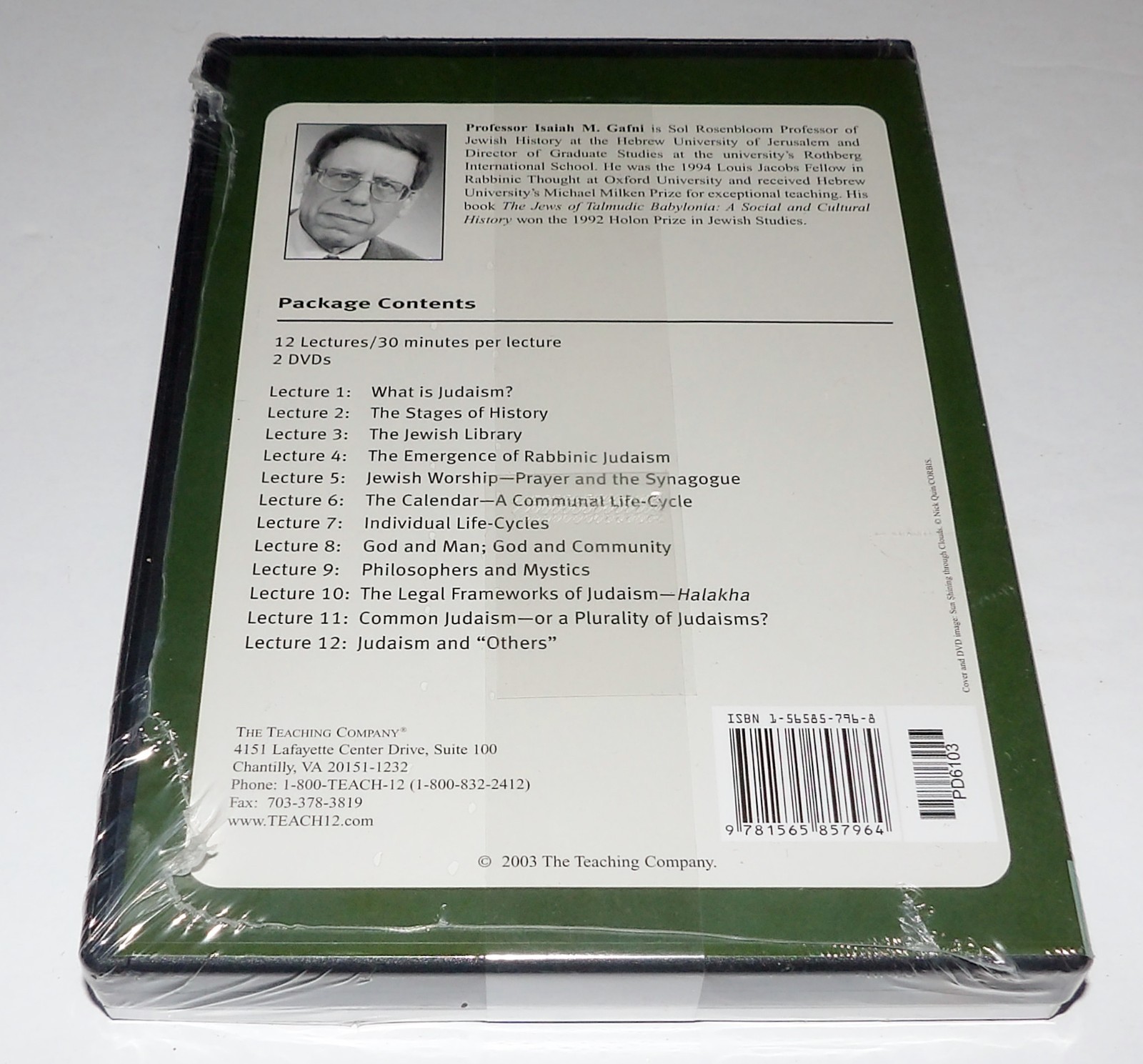 BRAND NEW FACTORY SEALED DVD – GREAT WORLD RELIGIONS : JUDAISM – 360 MIN.