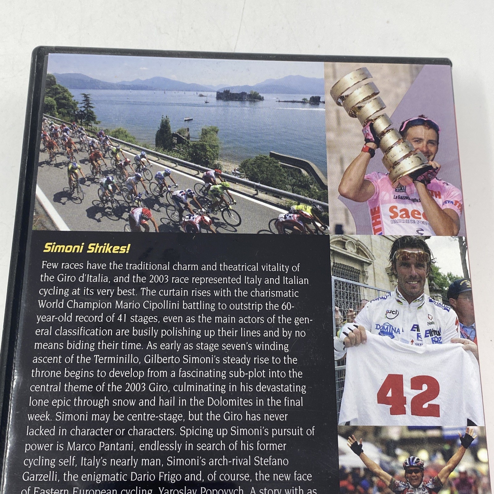 2003 Giro d’Italia World Cycling Productions 3 DVD 4 hrs Gilberto Simoni Used