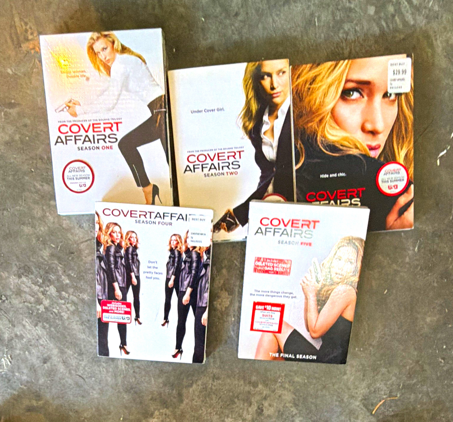 Covert Affairs DVD all Seasons 1 2 3 4 5Deleted Scenes Starring Piper Perabo