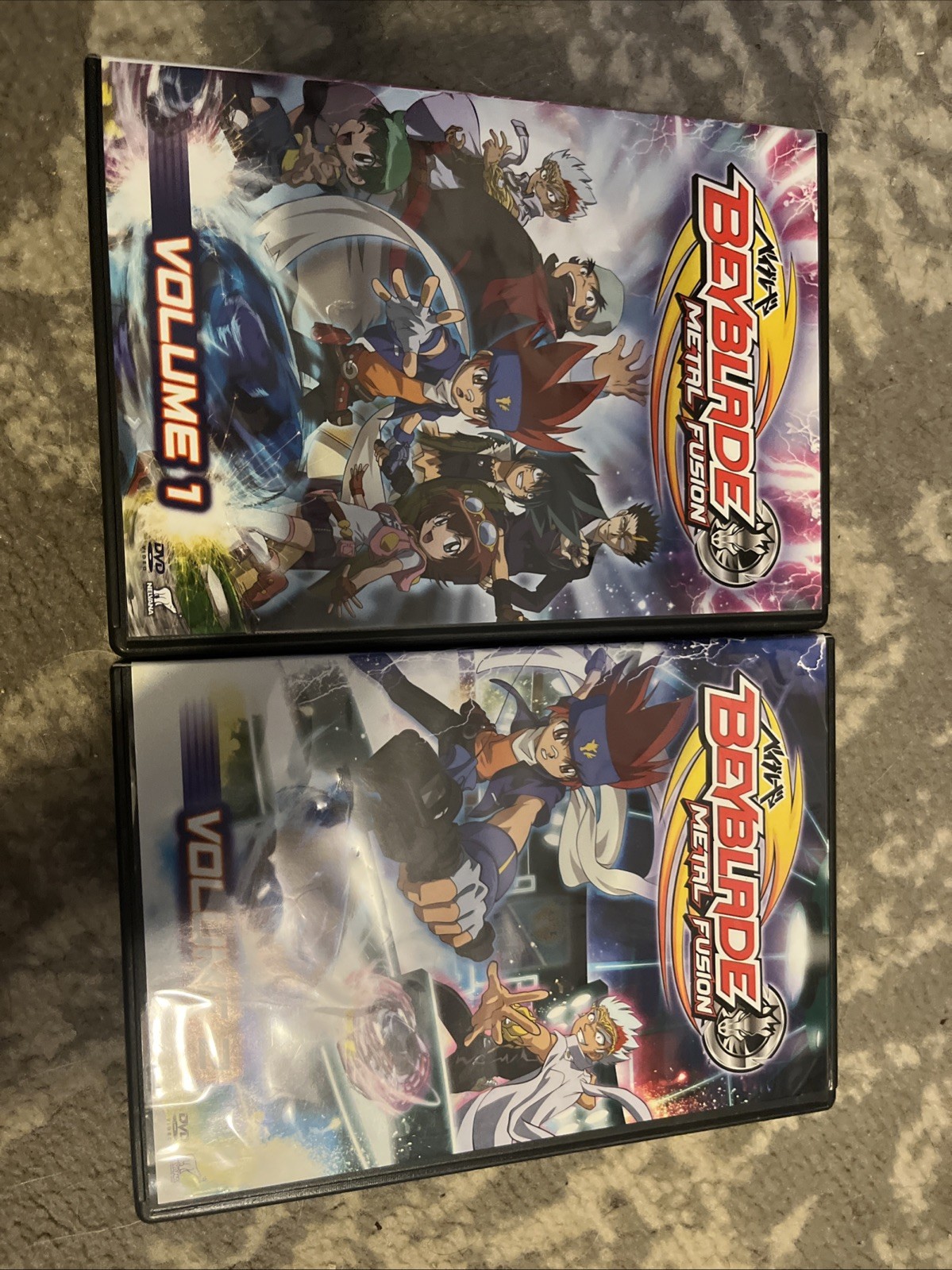 Beyblade Metal Fusion DVD Bundle Volumes 1 & 2 14 Total Episodes Ginka 308 Mins