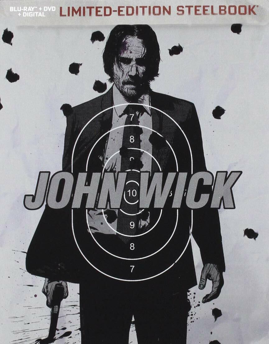 John Wick Limited Edition Steelbook Blu-ray + DVD + Digital NEW Sealed Free Ship