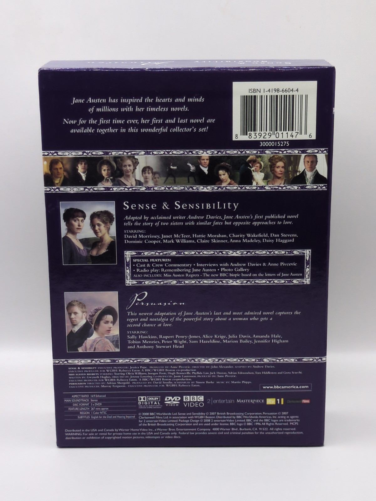 Sense & Sensibility Persuasion Collector’s Set Jane Austen BBC 3 Disc Set