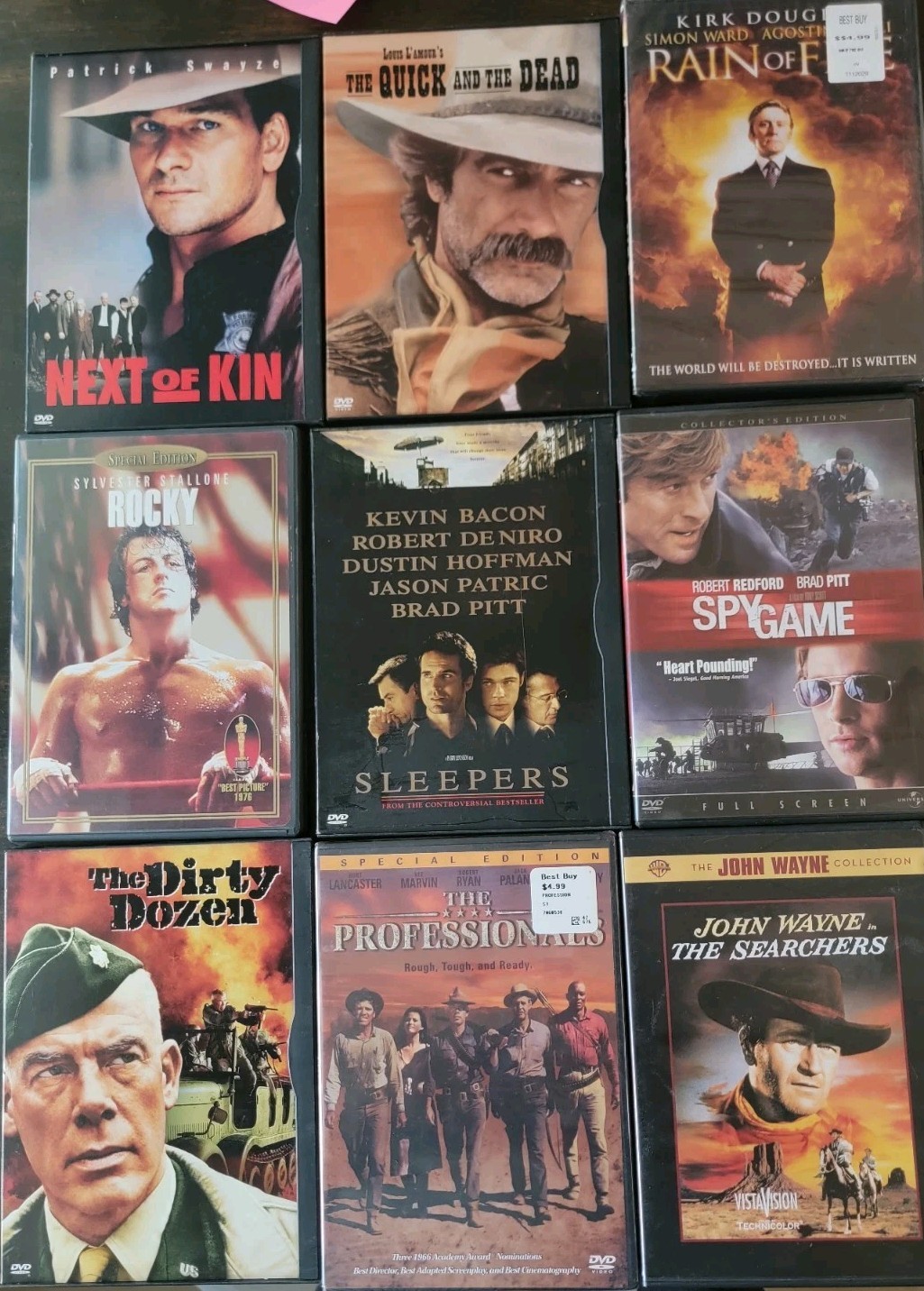Huge DVD Lot 23 Action Drama Movies Collection Chuck Norris Rocky Unforgiven