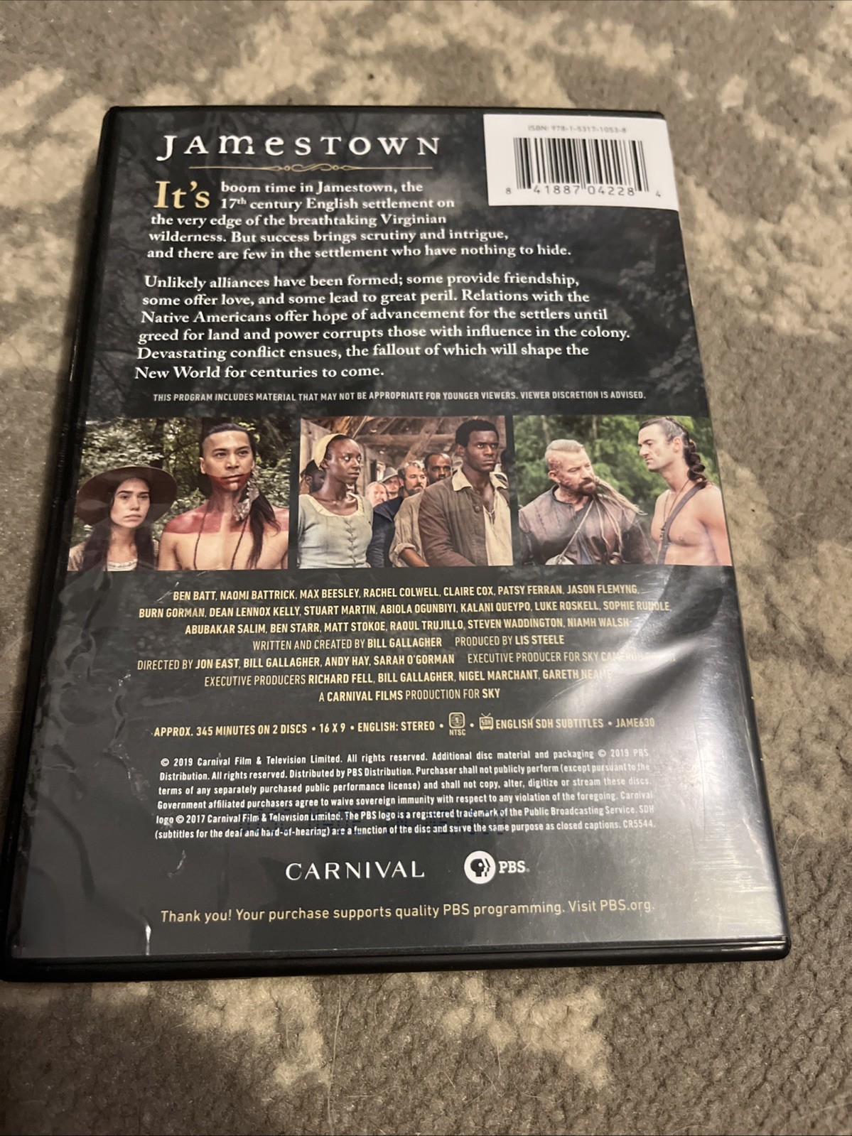 Jamestown Complete Series Seasons 1-3 DVD PBS Colonial America Period Drama