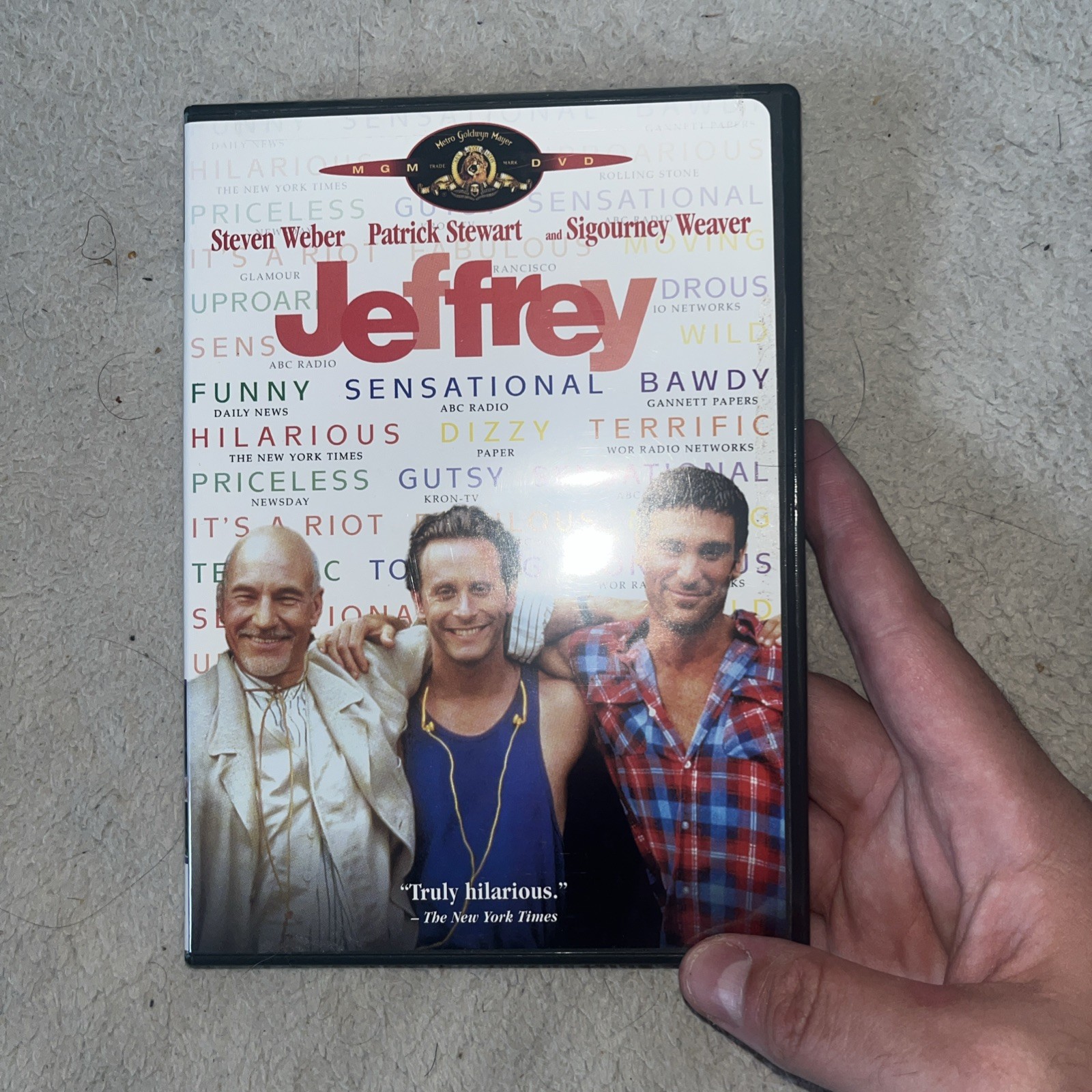 Jeffrey DVD Steven Weber Patrick Stewart Sigourney Weaver