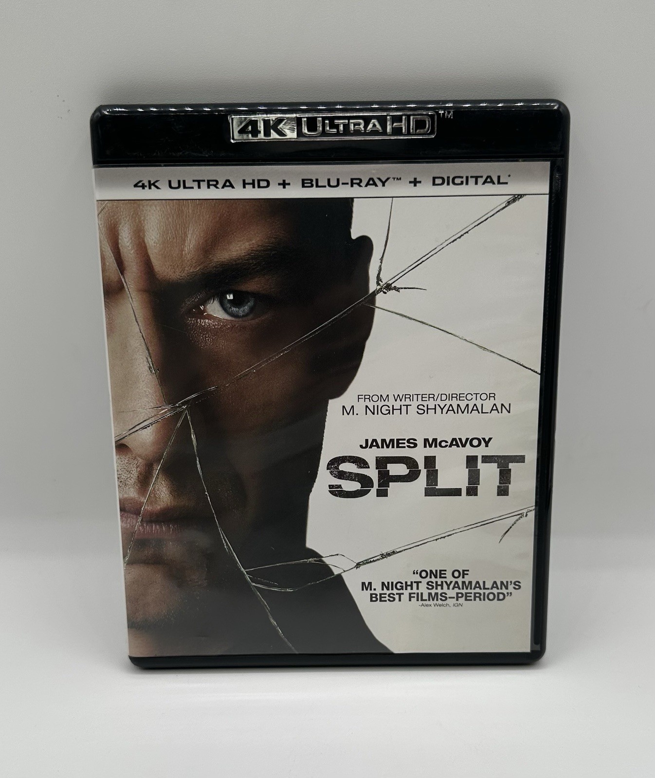 Split (4K Ultra HD, Blu-ray, 2-Disc-Set, 2016) James McAvoy Slipcover No Digital