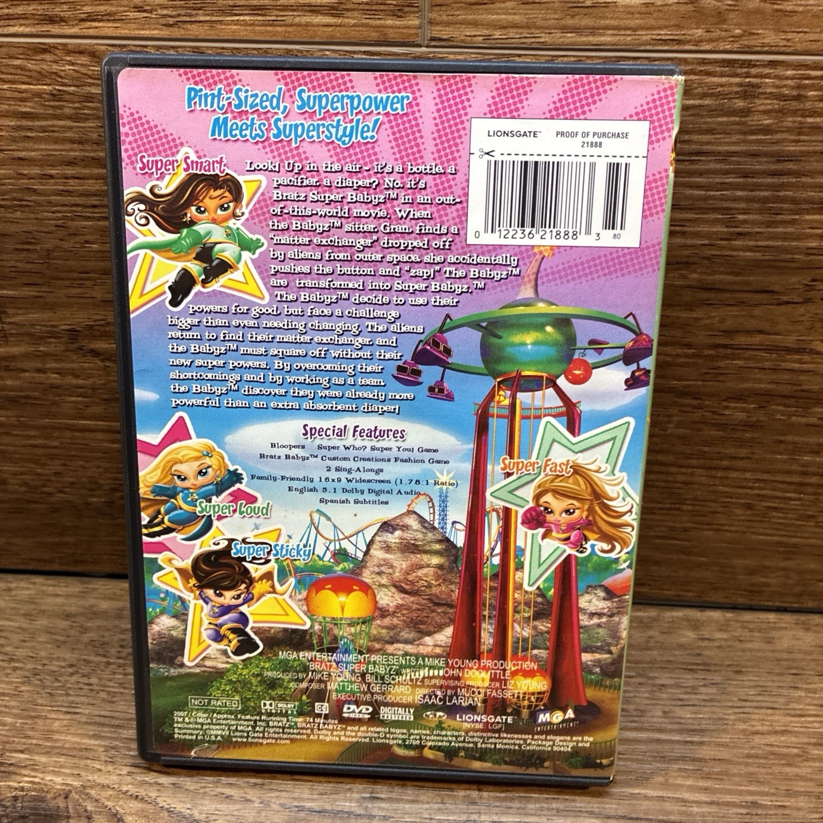 Bratz 4 DVD Lot Super Babyz Best Friends Forever Pampered Pets Fairy Tales