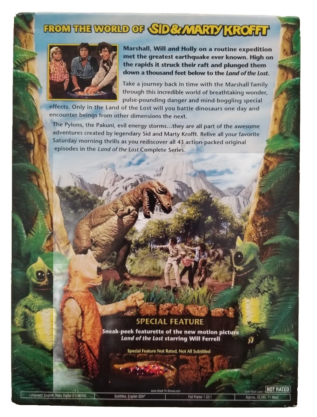 LAND OF THE LOST 2009 Complete Series DVD Season 1-3 (7 Disc Set) 1974 Series 🌋