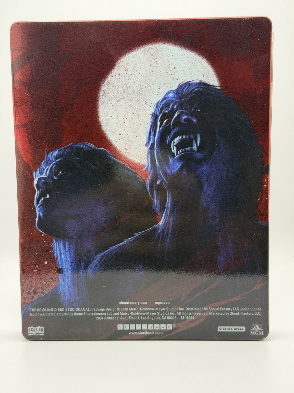 The Howling Steelbook Blu-ray Cult Horror by Joe Dante Scream Factory OOP