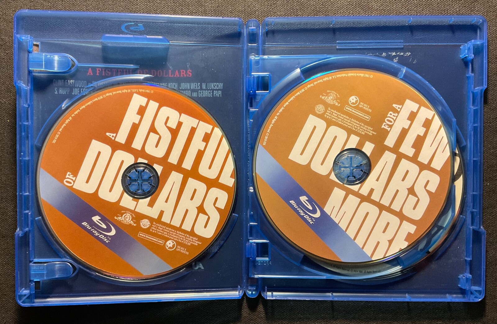 Clint Eastwood The Man With No Name Trilogy – 3 Disc Blu-Ray w/ Slip – Ex !!!