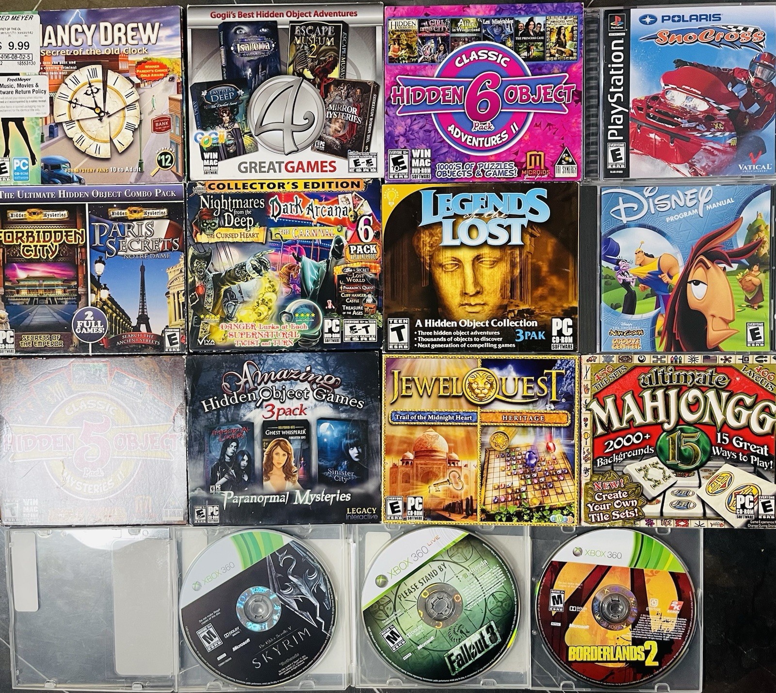 500 Wholesale Random Media Pieces : DVDs, Video Games : PC, XBOX +, CDs, Blu Ray