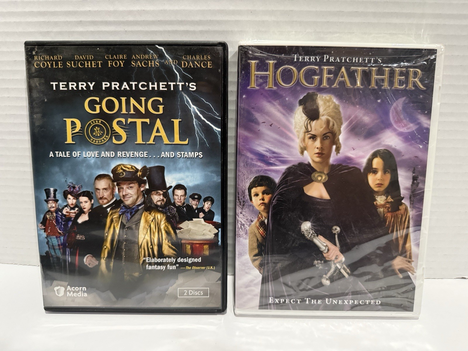 Terry Pratchett’s Going Postal (2 Disc Set Acorn Media) & HogFather Sealed DVD