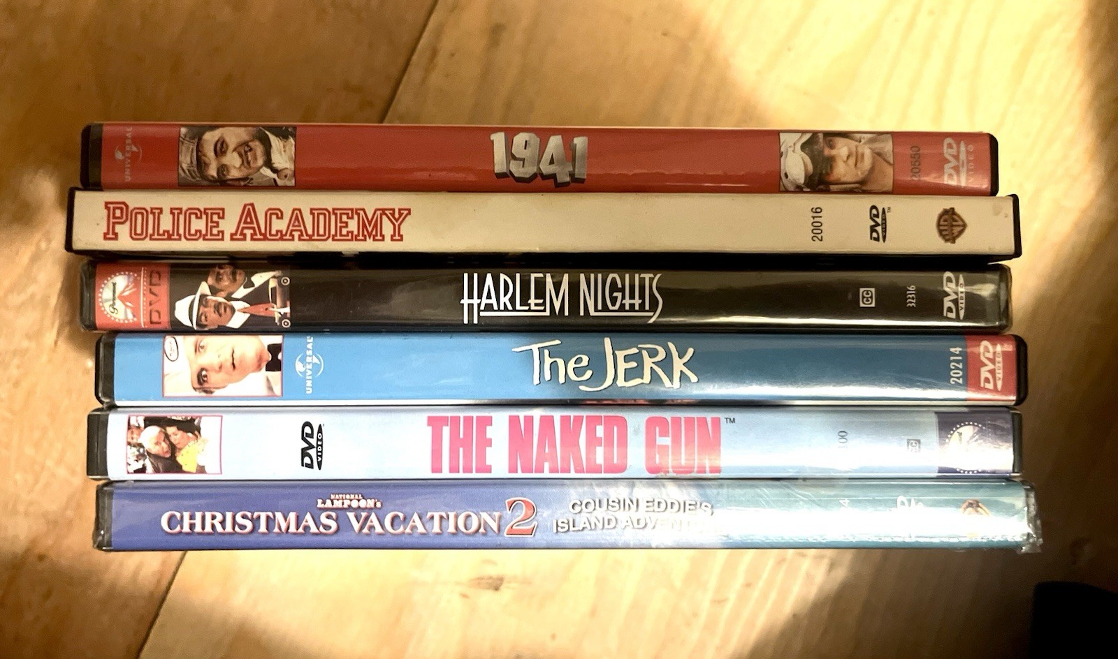 Comedy DVD Lot / Police Academy, Harlem Nights, The Naked Gun, Christmas Vaca 2