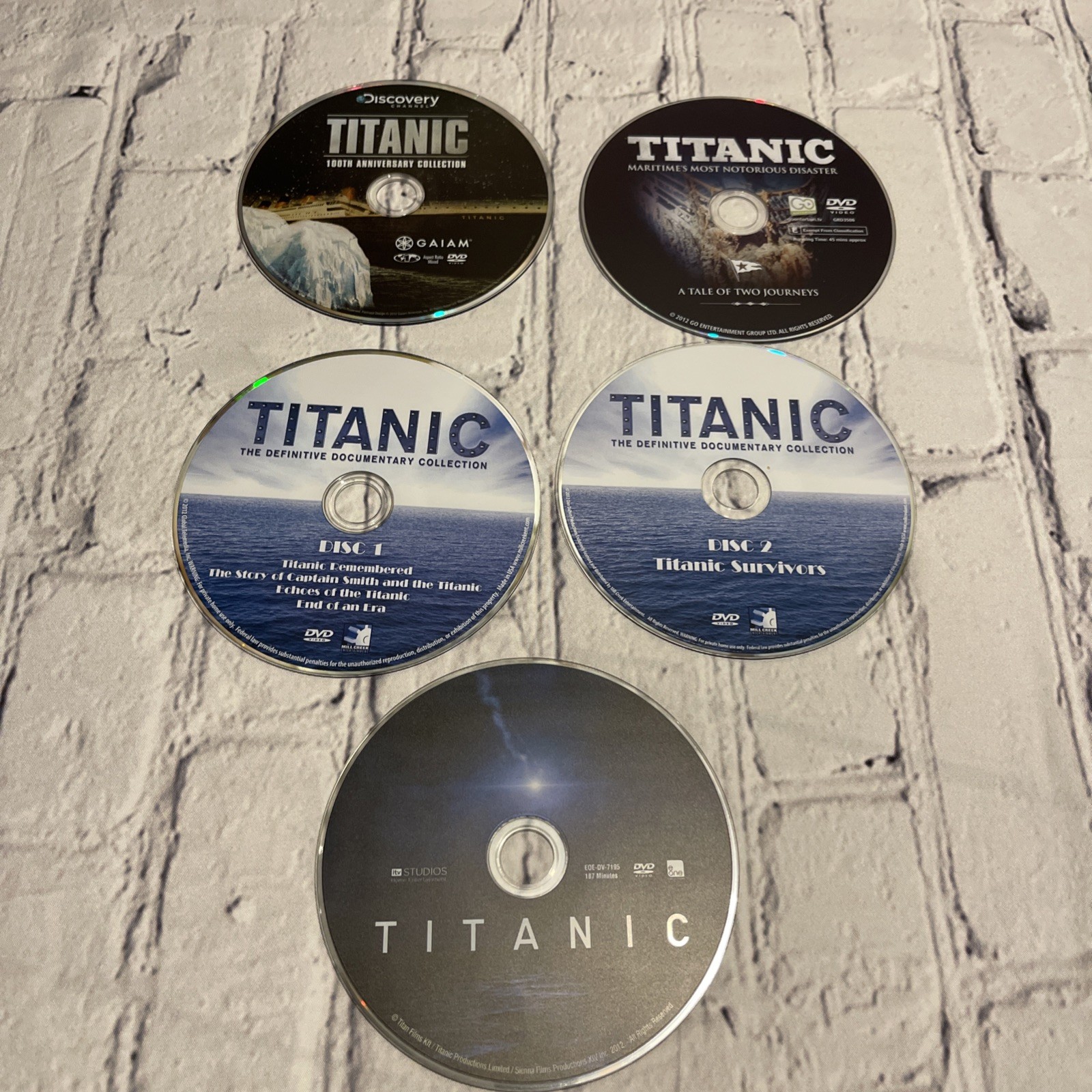 Titanic DVD Lot: The Definitive Documentary Collection, Discovery Channel, Etc