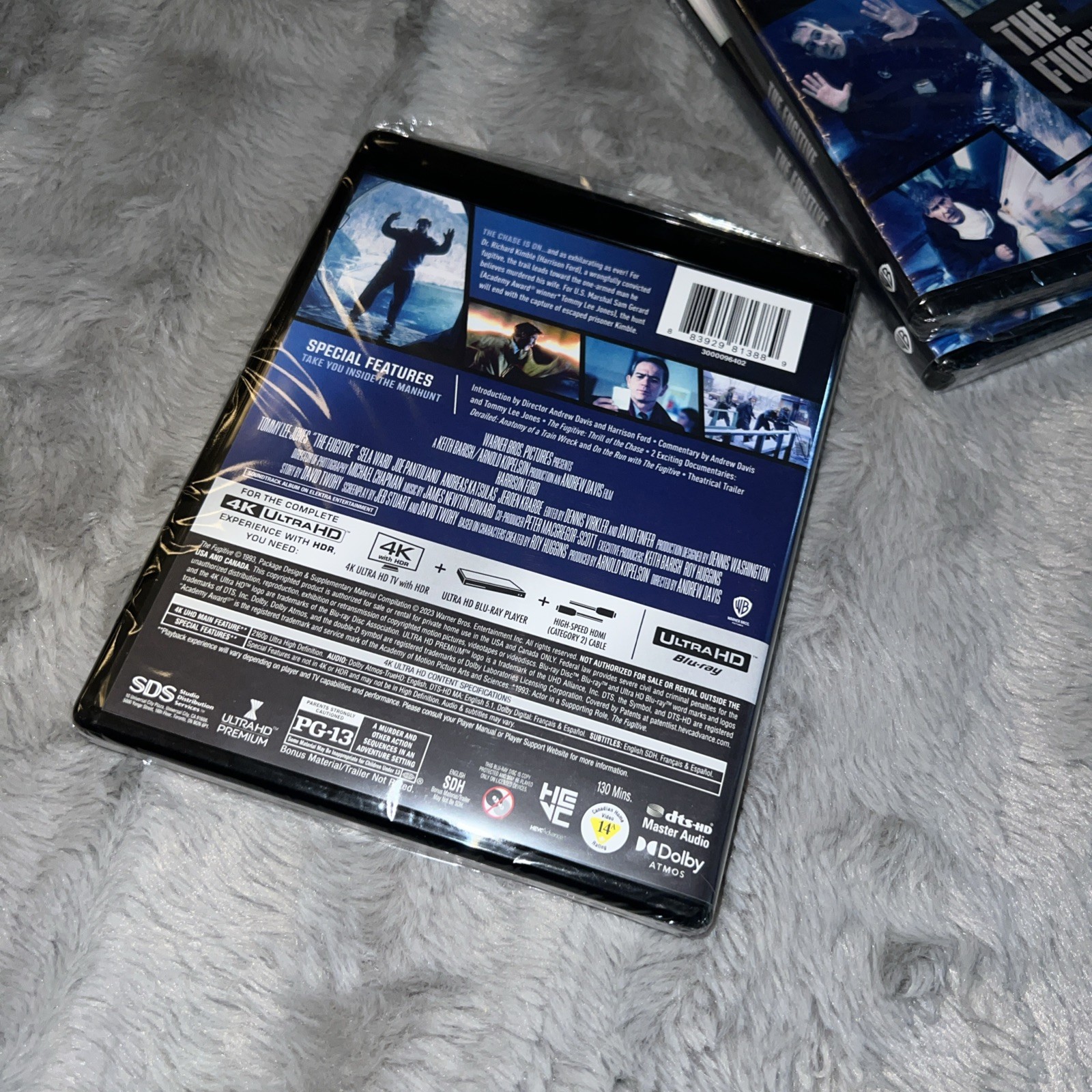 NEW The Fugitive 4K UHD Blu-ray + Digital Copy Harrison Ford – SHIPS IN A BOX