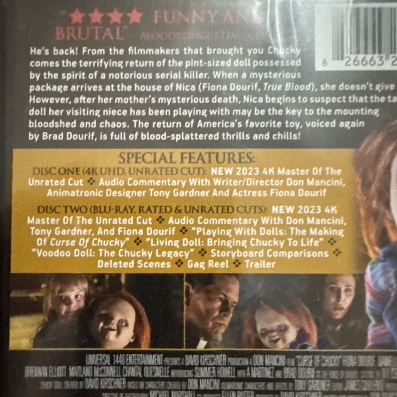 Curse of Chucky 4k Ultra HD + Blu-Ray, 2013 Collector’s Edition New Sealed