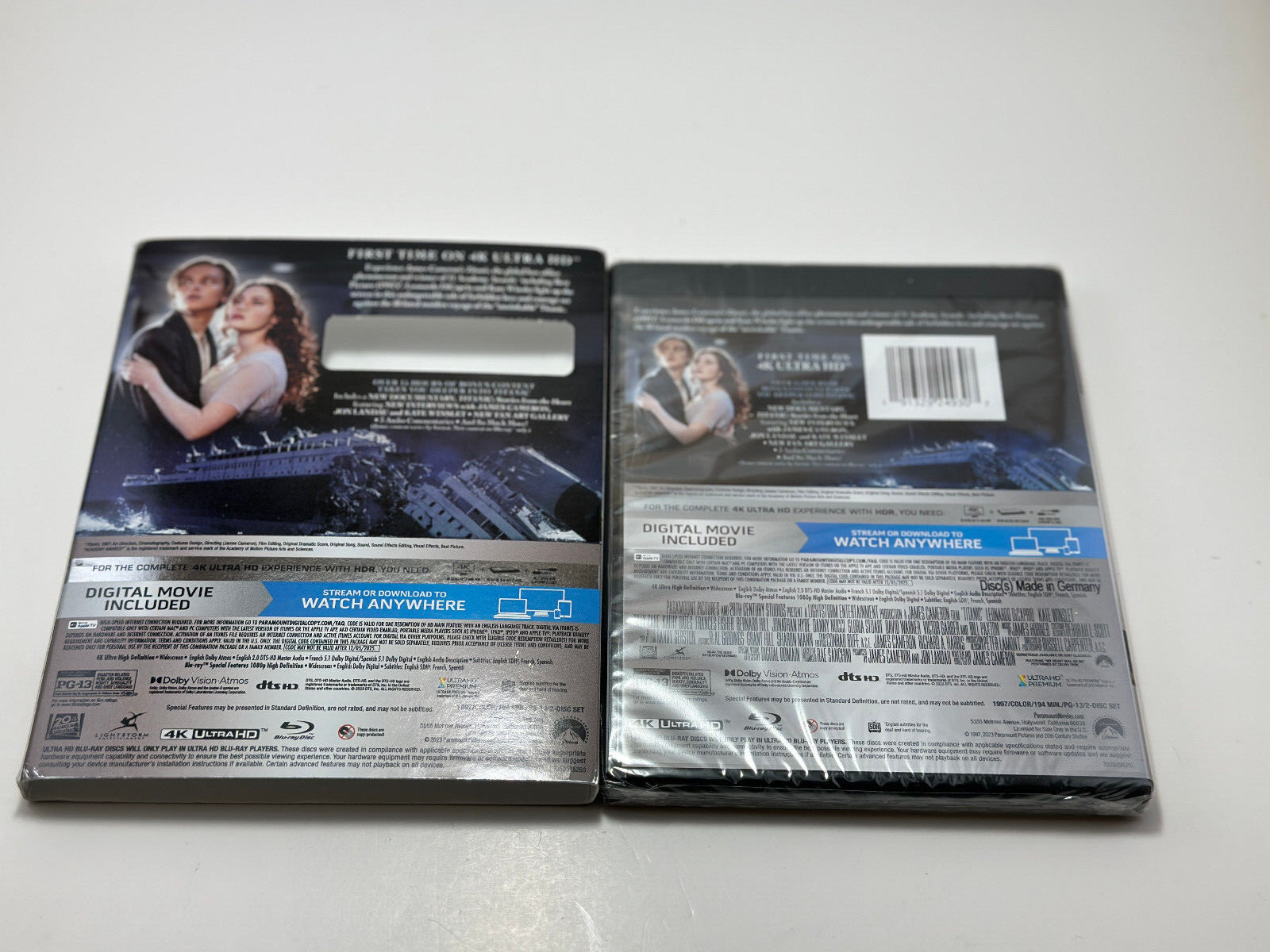 Titanic (4K UHD + Digital) w/ Slipcover New