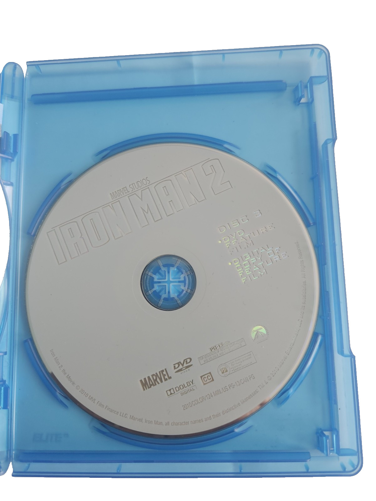 Marvel Studios Iron Man 2 Blu-ray + DVD + Digital Copy 3-Disc PG-13