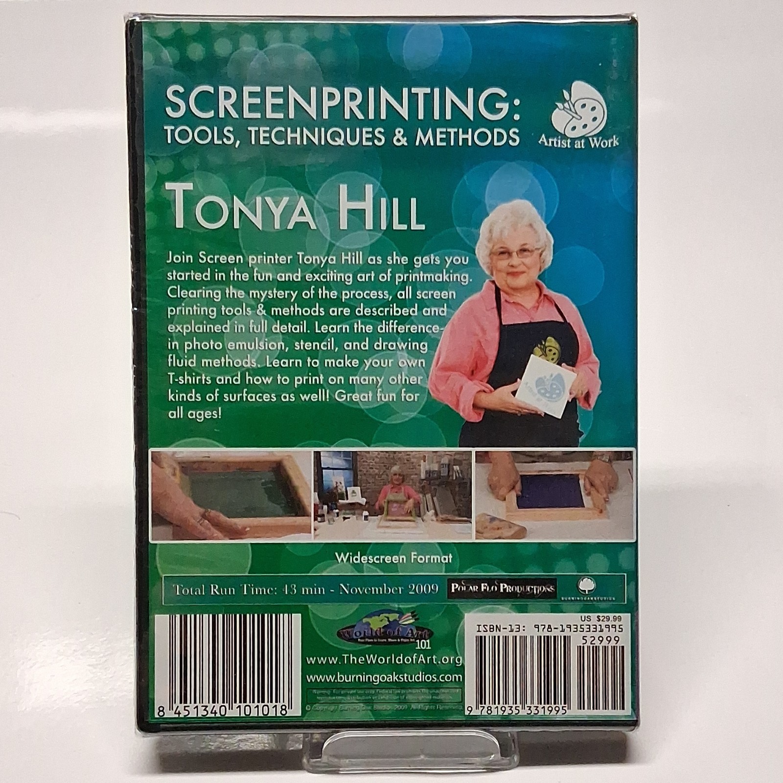 World of Art 101 Screenprinting Tools Techniques & Methods DVD WS 2009 13m