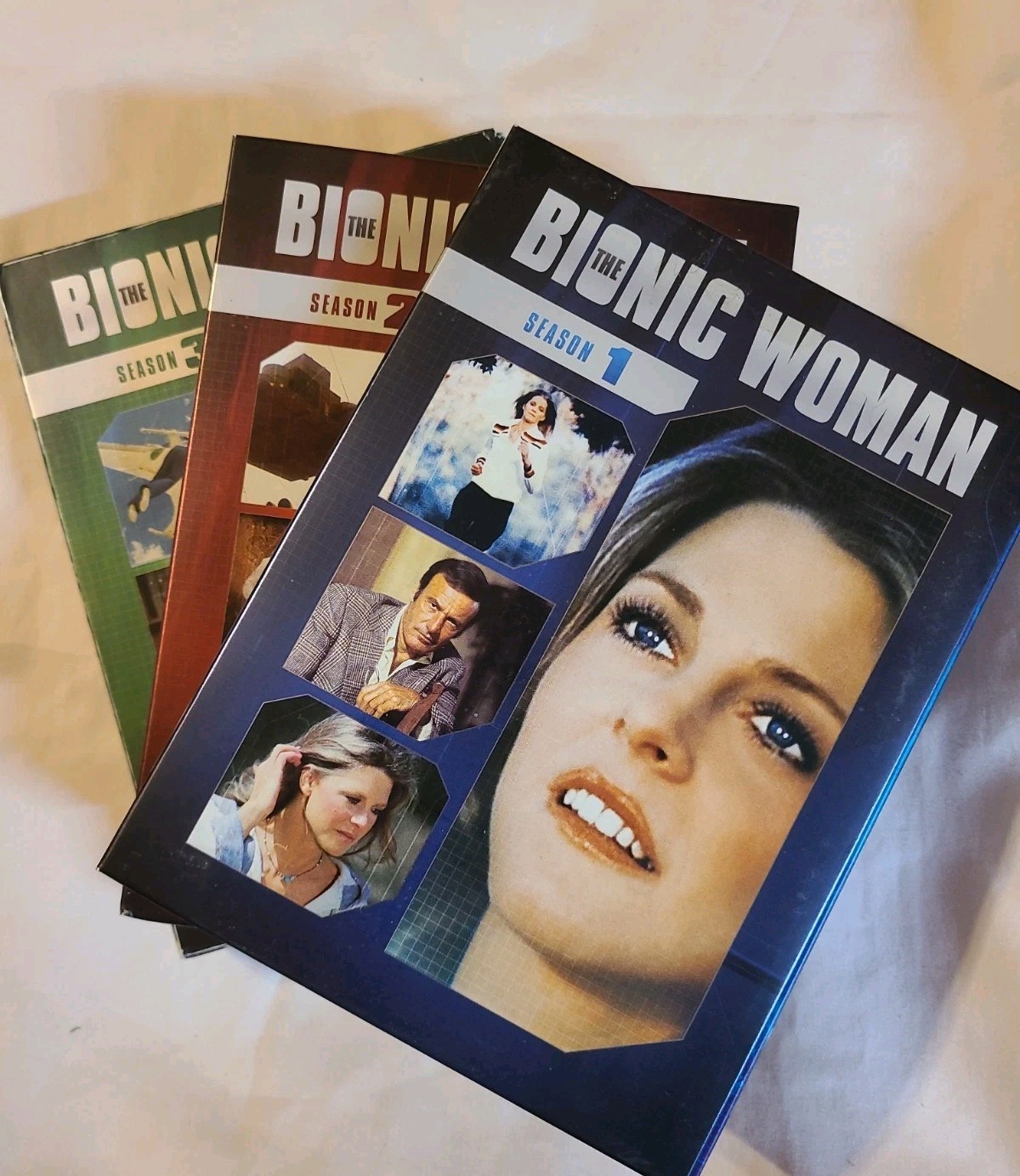 THE BIONIC WOMAN DVD SEASONS 1/2/3 THE COMPLETE SERIES DVD LOT OF 3