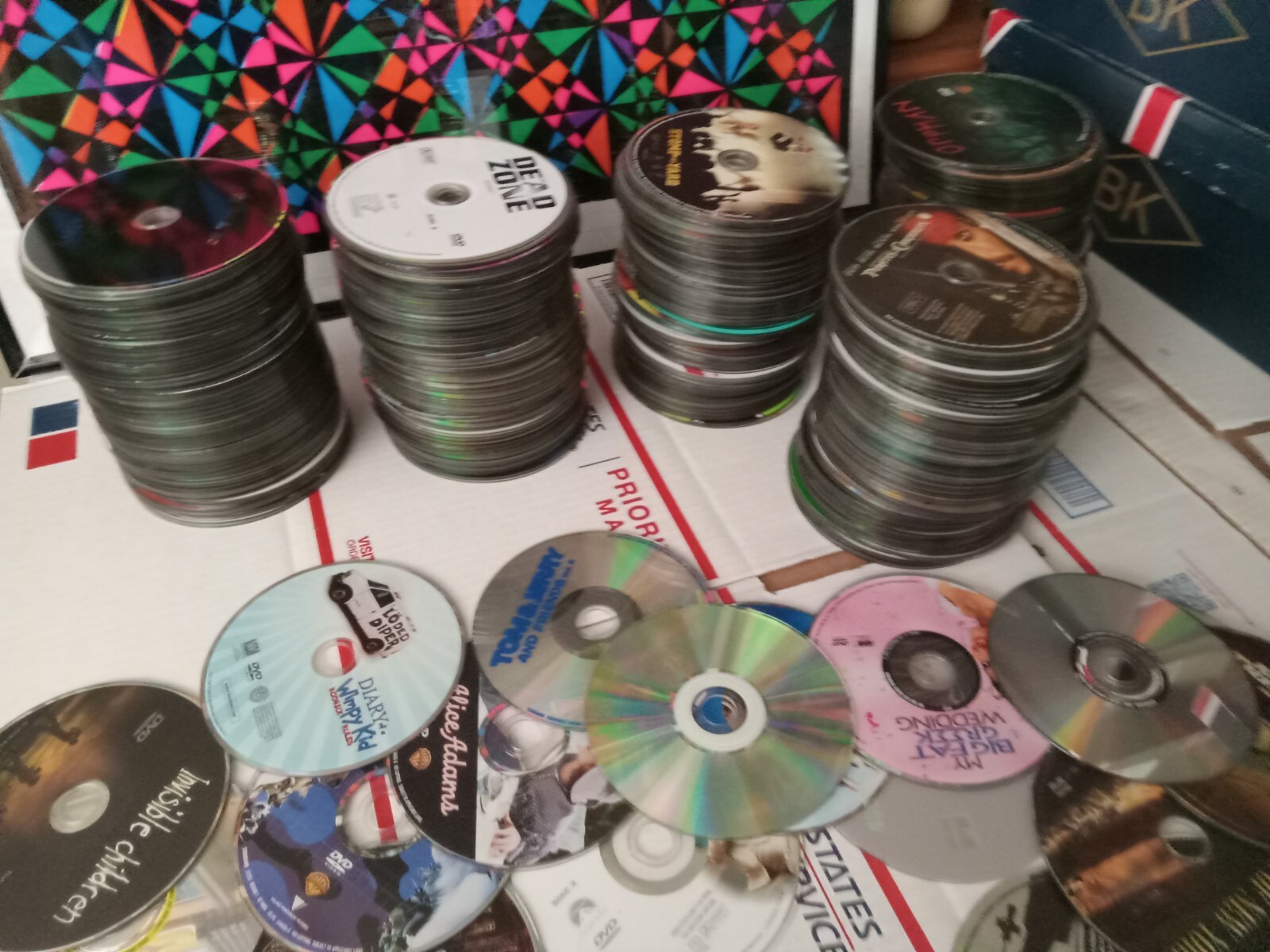 Lot Of 500+ MOVIES Loose Dvds Great Titles Good Material Assorted Random T1#406