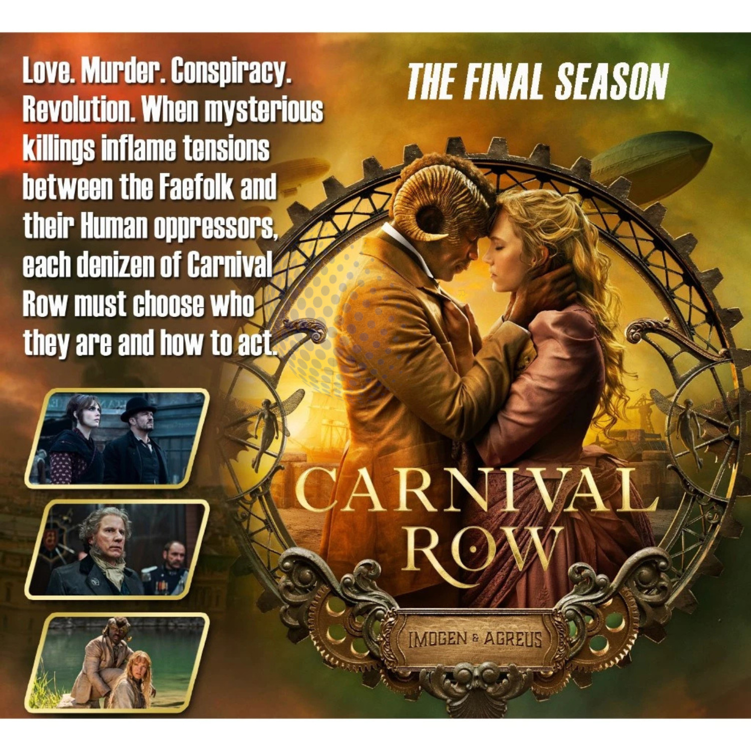 Carnival Row Complete Seasons 1-2 Custom DVD/BluRay Orlando Bloom Fantasy Series