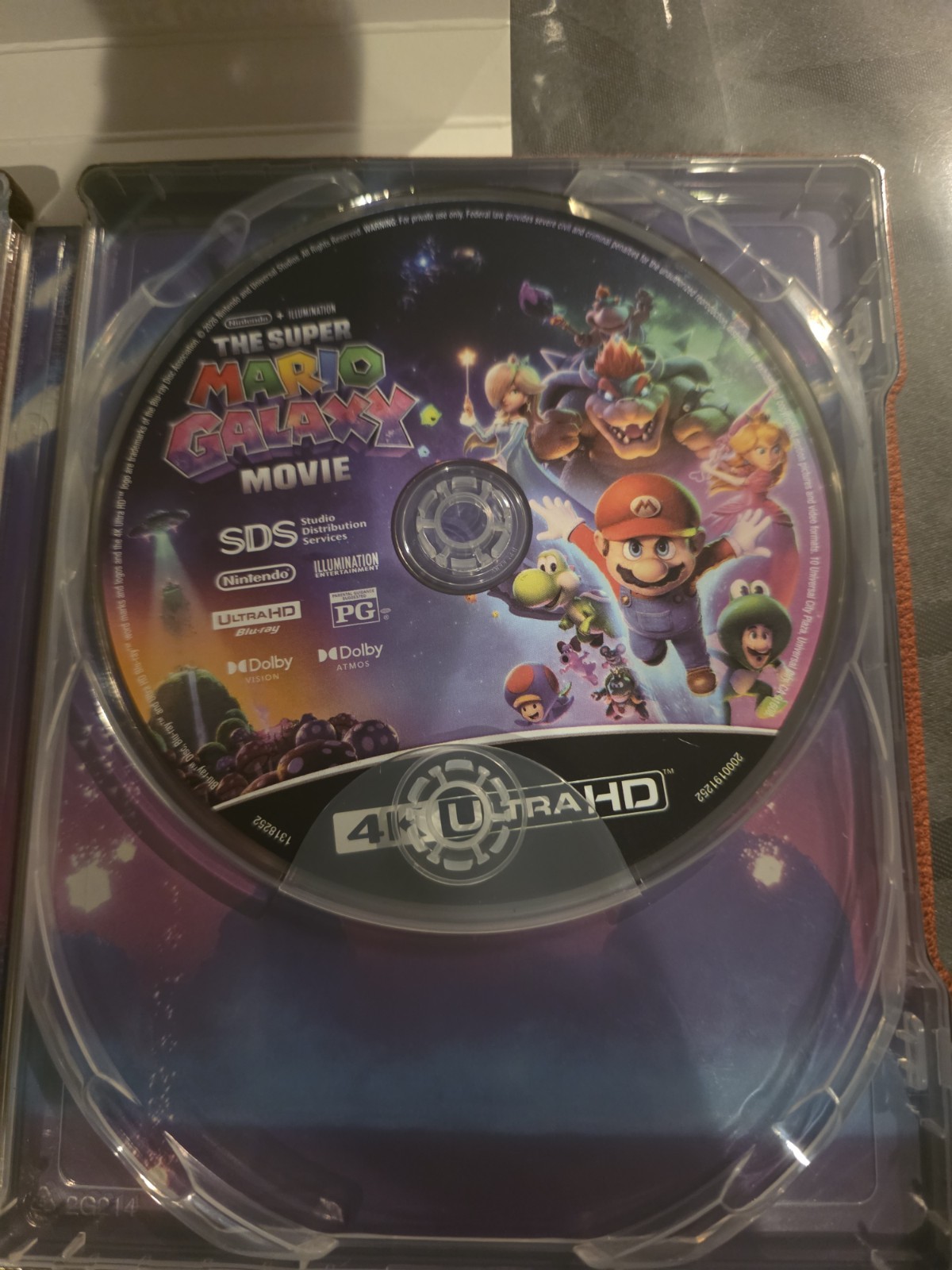 The Super Mario Galaxy Movie 4k Steelbook J-card No Standard Blu-ray No Digital