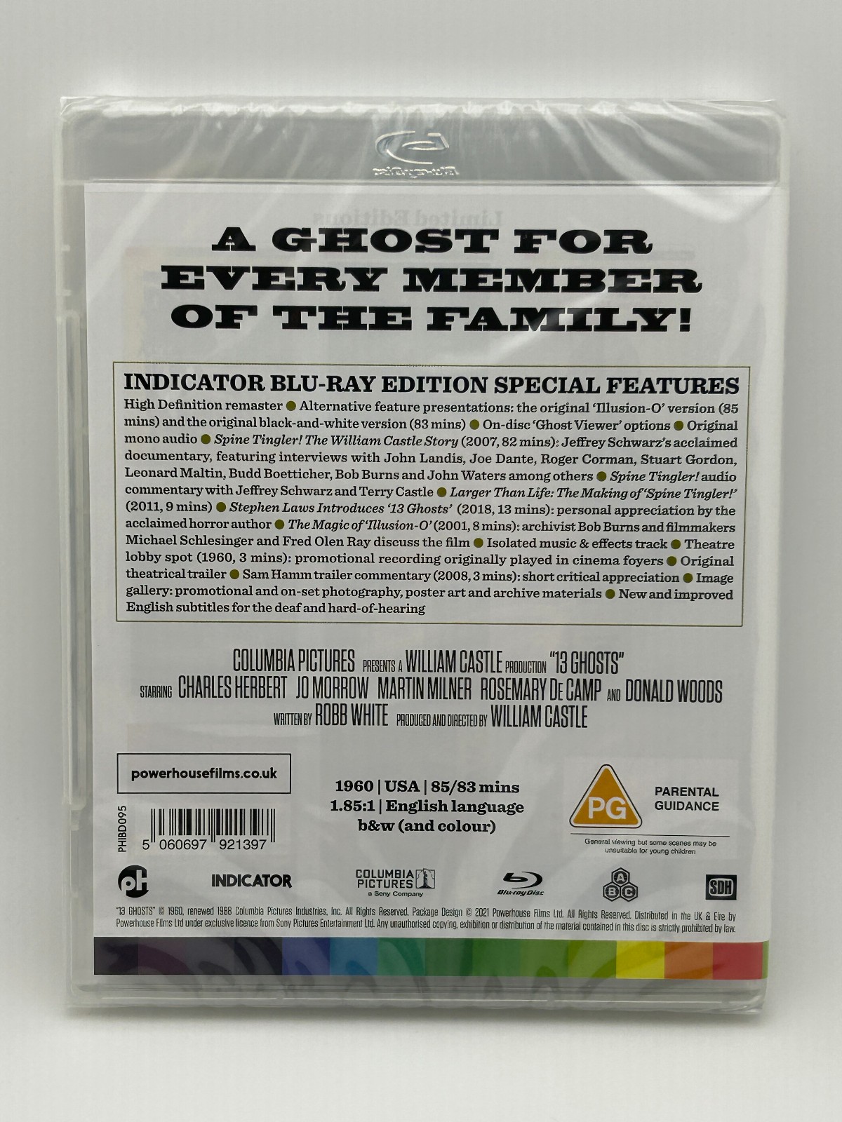 13 Ghosts (1960) Blu-ray Indicator UK Import *Region Free* William Castle Horror