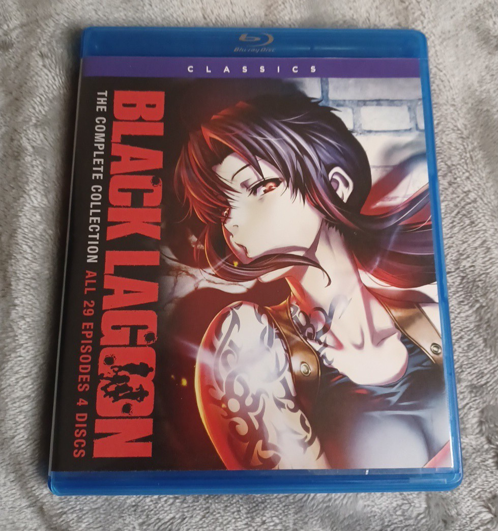 Black Lagoon Complete Collection Bluray w Robertas Blood Trail Reversible Cover